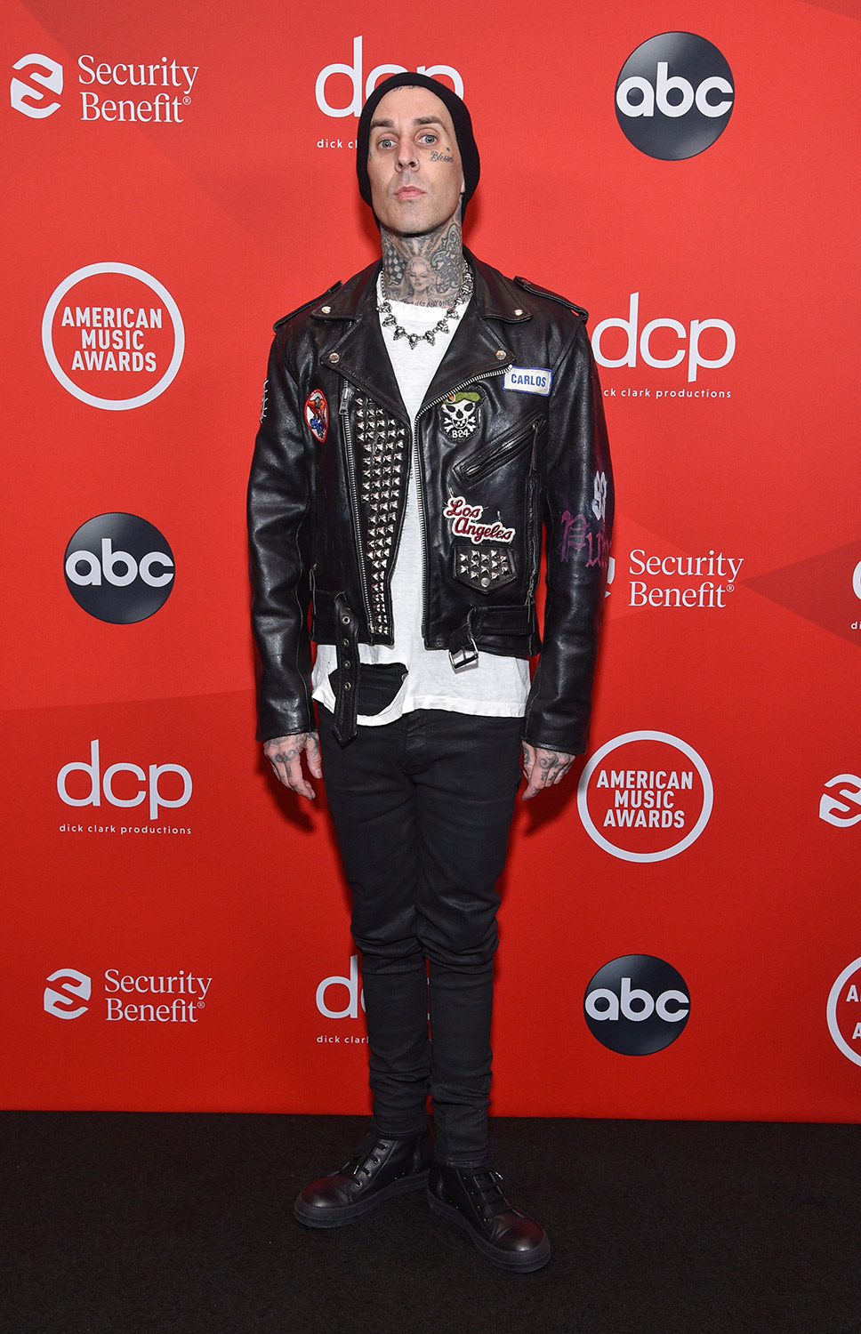 Travis Barker  Attends The  2020 American Music Awards