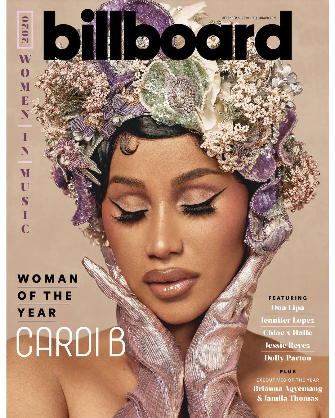 Cardi B Covers  Billboard’s Woman Of The Year Issue 2020