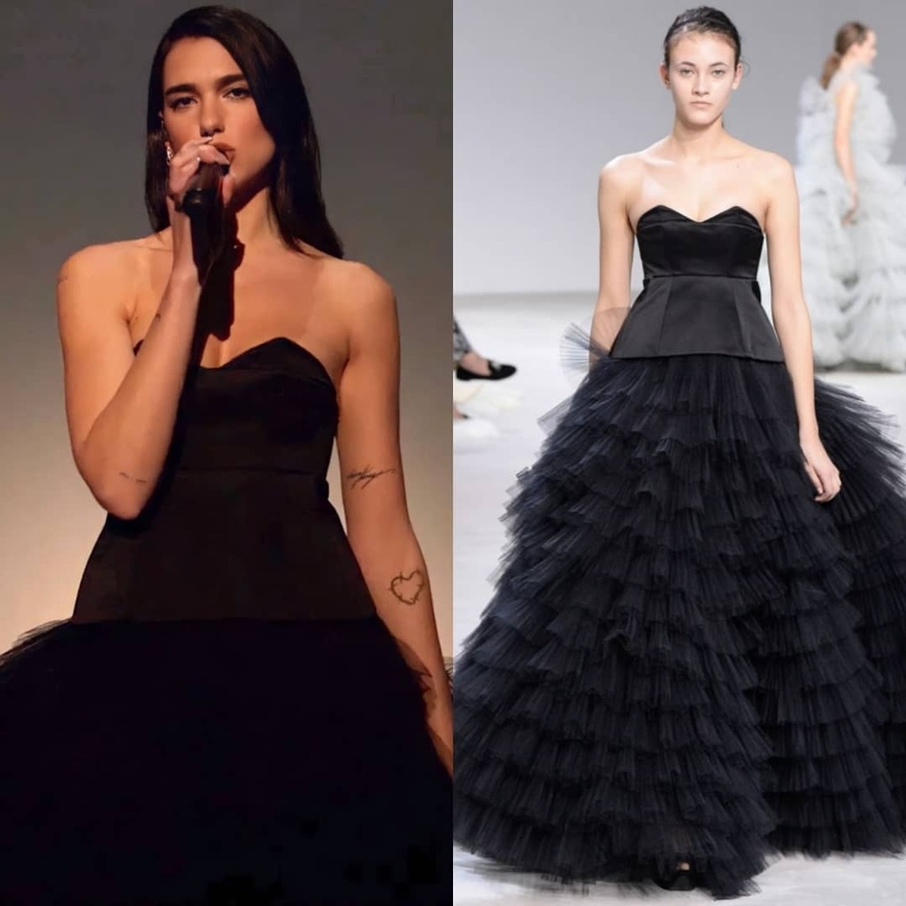 Dua Lipa  Wore Giambattista Valli Haute Couture @ ‘Billboard Women In Music Awards’