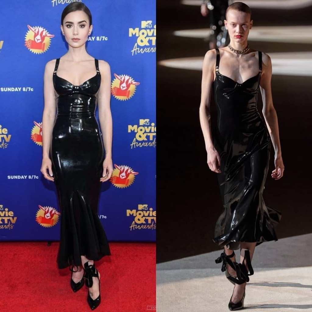 lily-collins-de-saint-laurent-inverno-2020-no-mtv-movie-tv-awards-greatest-of-all-time