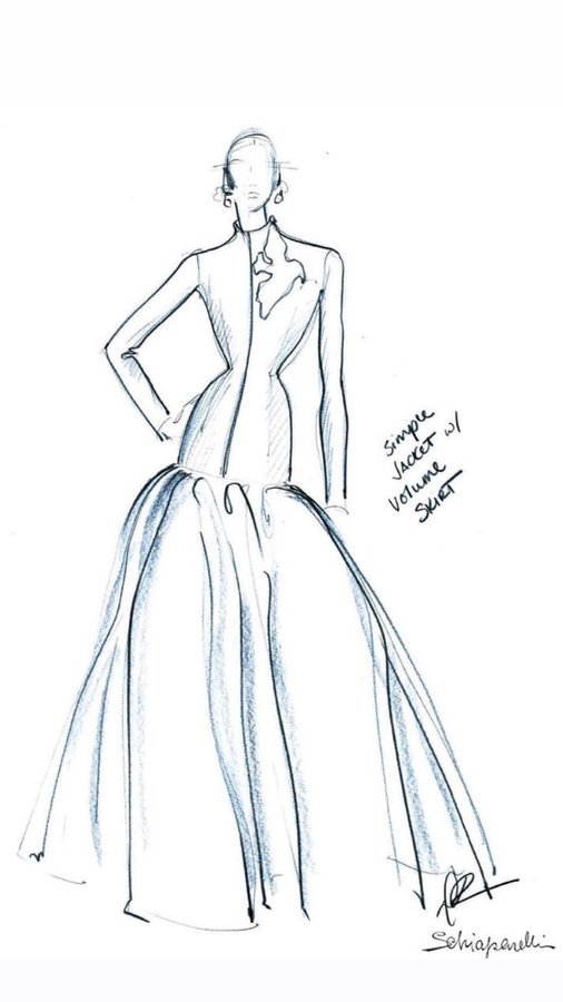 Lady Gaga Wore Custom Schiaparelli Couture @ Inauguration - Fashionsizzle