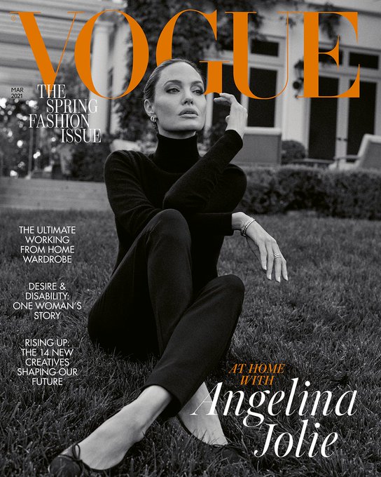 Angelina Jolie Covers The March 2021 Issue Of British Vogue