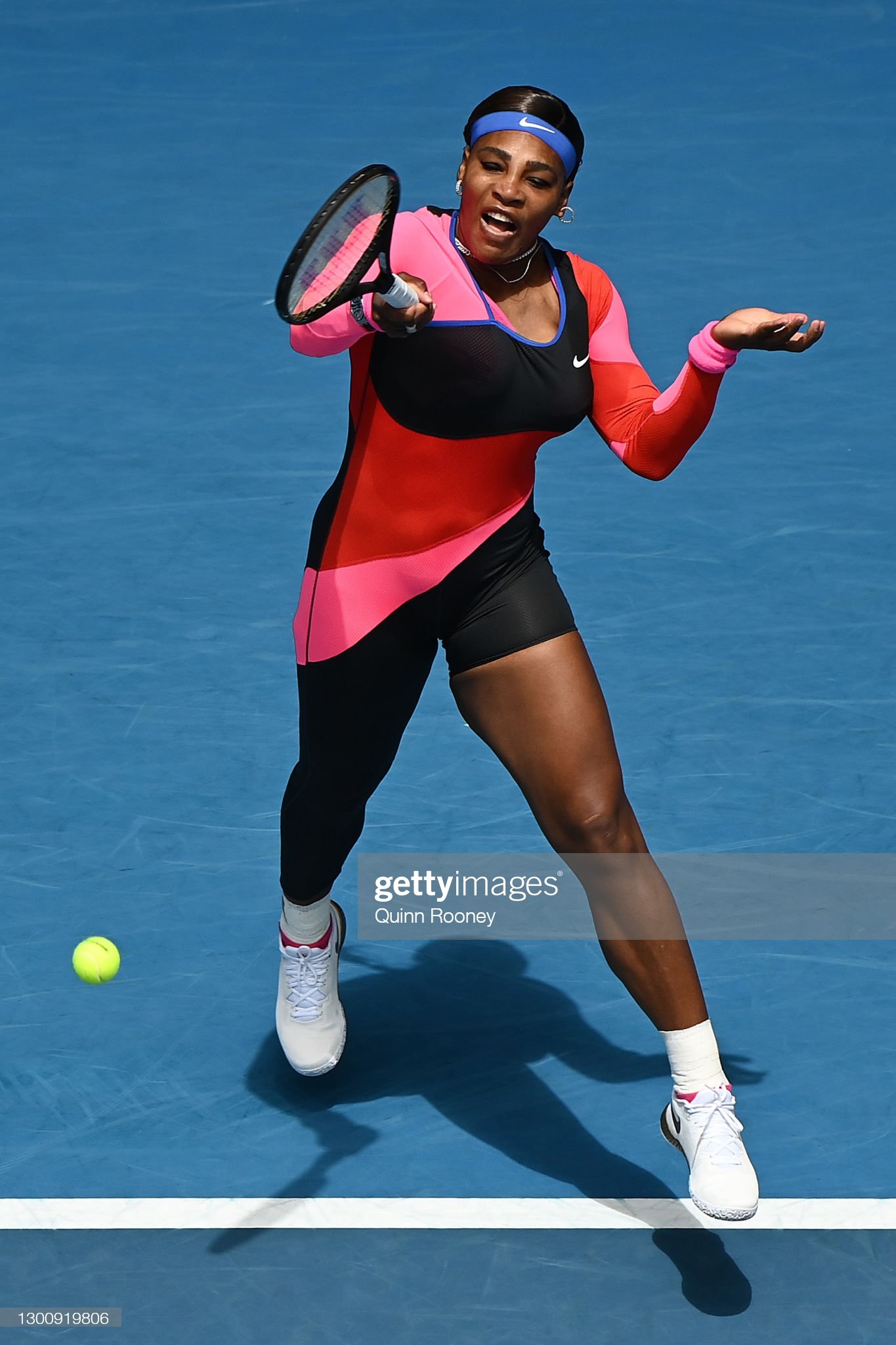 Serena Wears  Florence Griffith-Joyner Inspired Outfit Advances to The Australian Open 2nd round