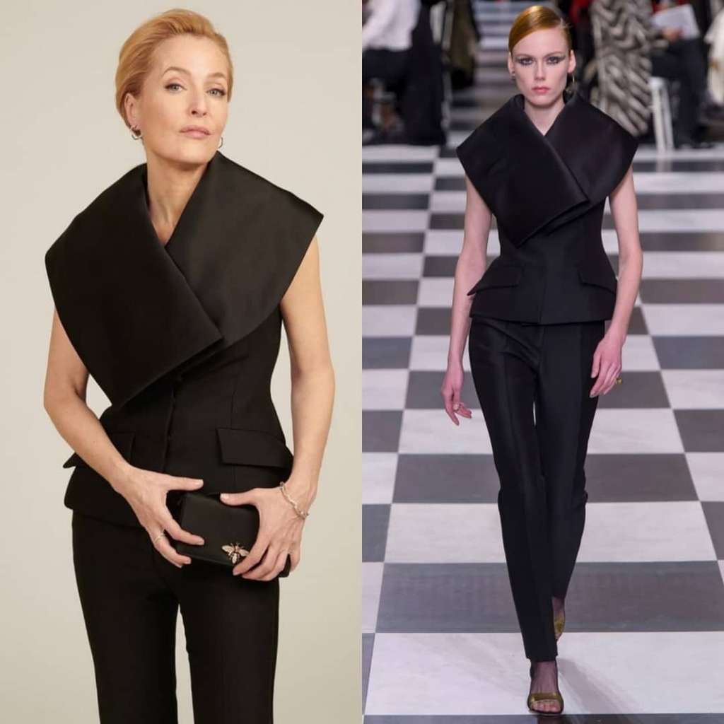 Gillian Anderson Wore Christian Dior Haute Couture @ 2021 ...