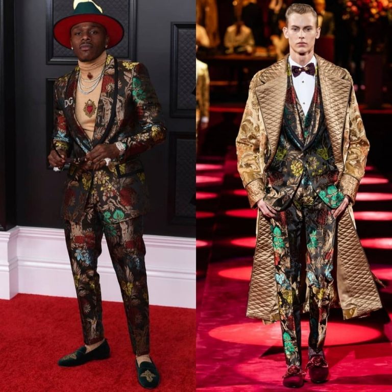 DaBaby Wearing Dolce & Gabbana @ ‘Grammy Awards 2021’