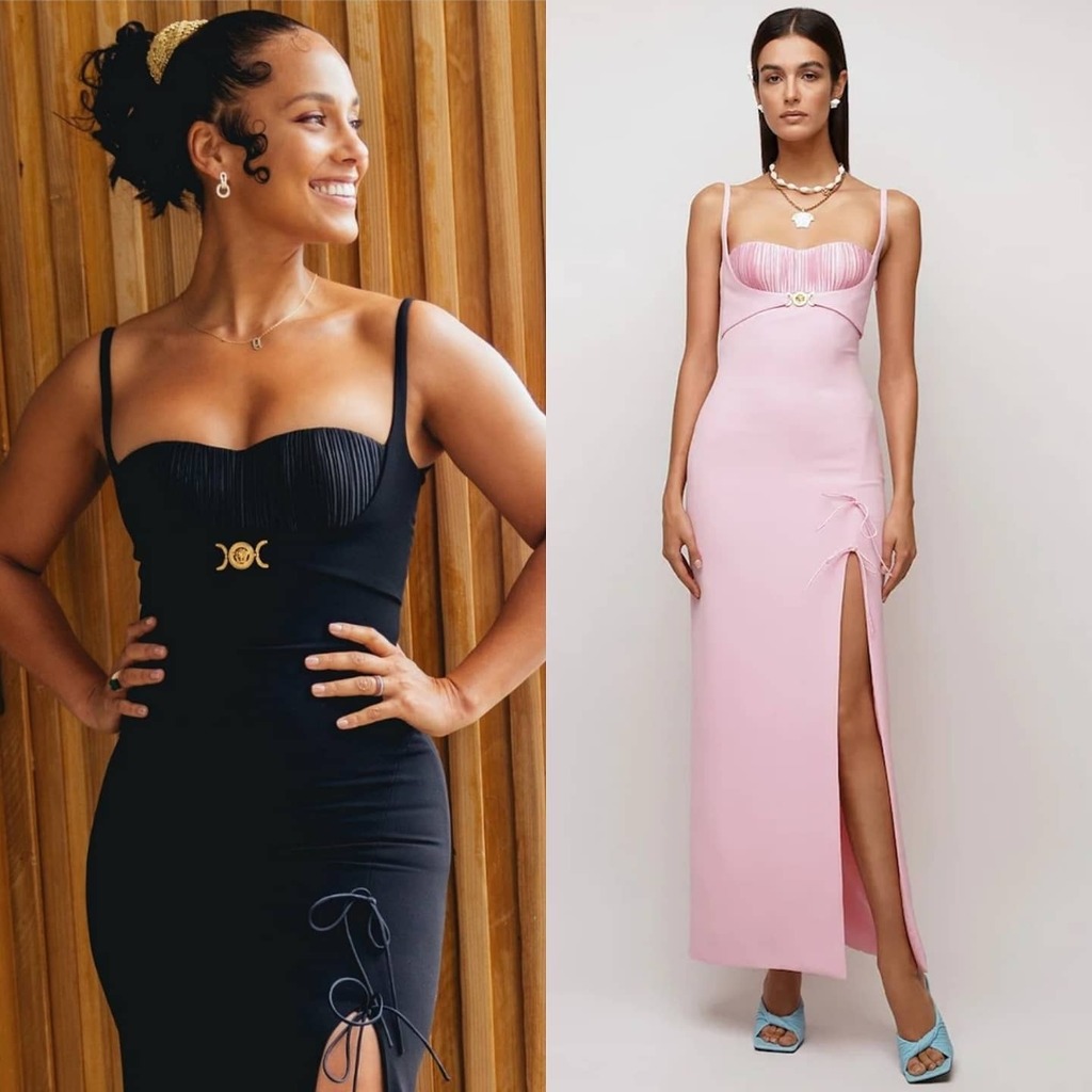 Alicia Keys Wore Versace  @ 2021  NAACP Image Awards