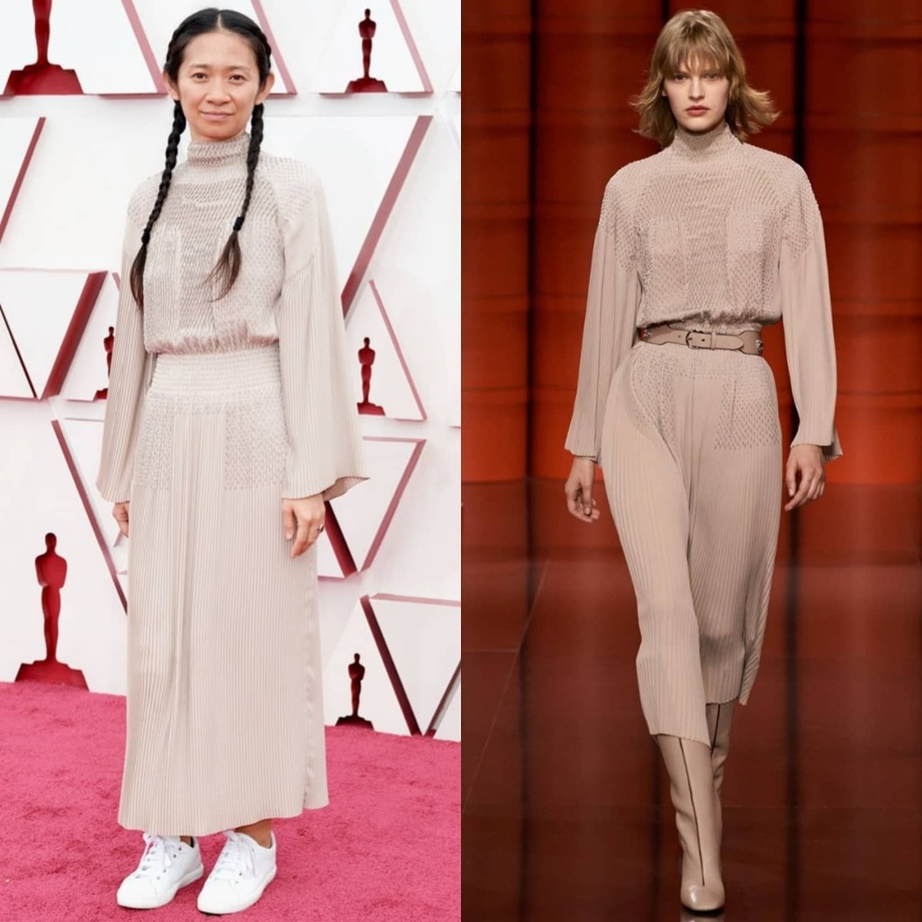 Chloé Zhao Wore Hermès @ 2021 “Oscars