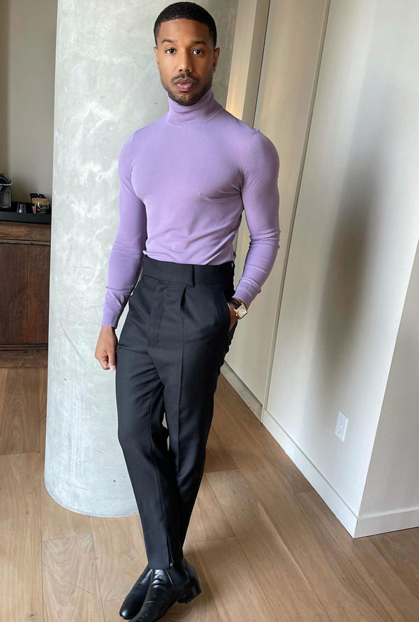 Michael B Jordan In A Tight A** Turtleneck. That's It. That's The