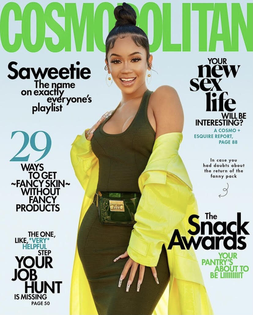 Saweetie Covers Cosmopolitan April 2021 Magazine