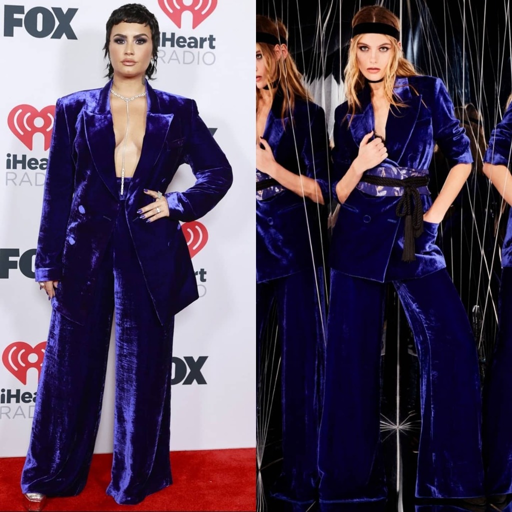 Demi Lovato Wore Dundas Suit   @ 2021 iHeartRadio Music Awards