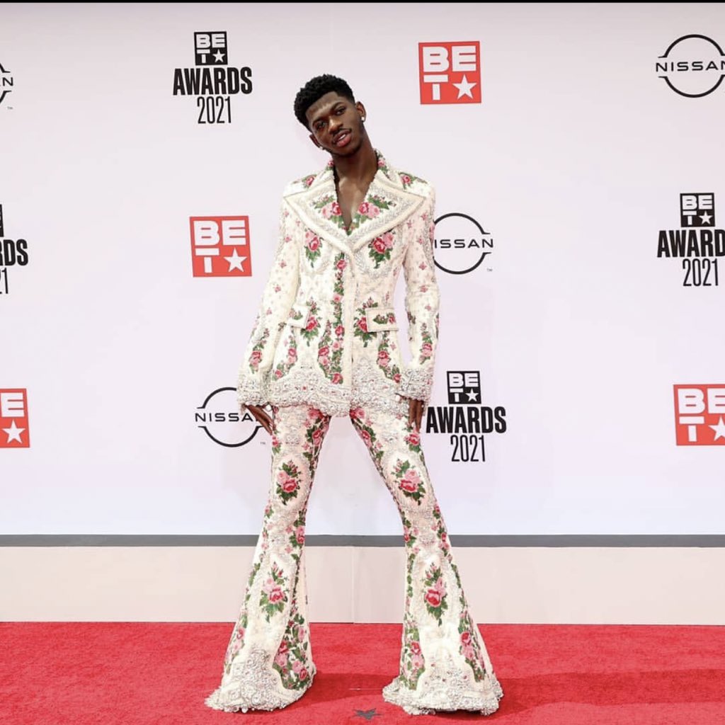 Lil Nas X Wore Richard Quinn @ The 2021 BET Awards - Fashionsizzle