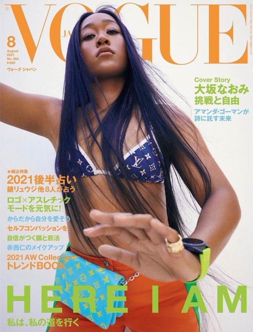 Naomi Osaka Covers  Vogue Japan, August 2021