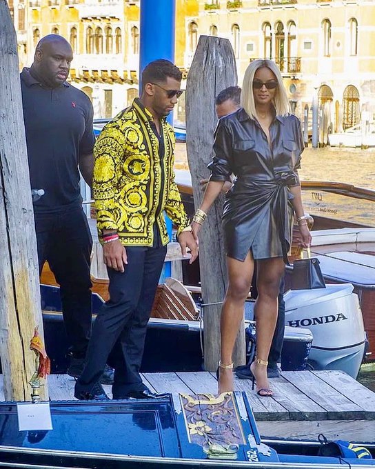 Ciara and Russell Wilson sport stylish Gucci ensembles on a romantic summer  holiday in Italy
