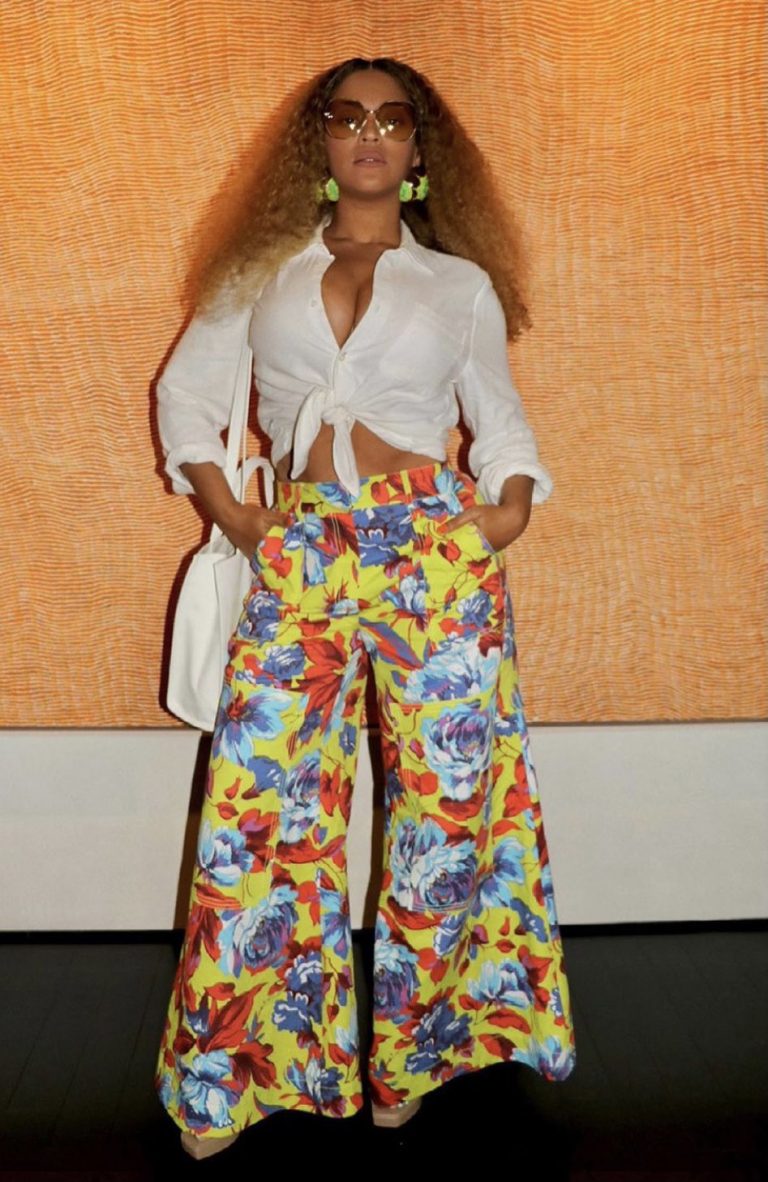 Beyoncé Wears Christopher John Rogers Pants & Telfar Bag In Brooklyn NY