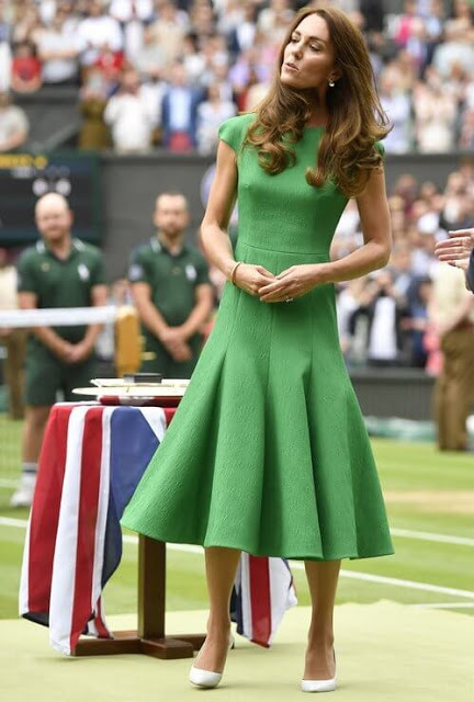 Kate Middleton Wore Emilia Wickstead Dress @ Wimbledon