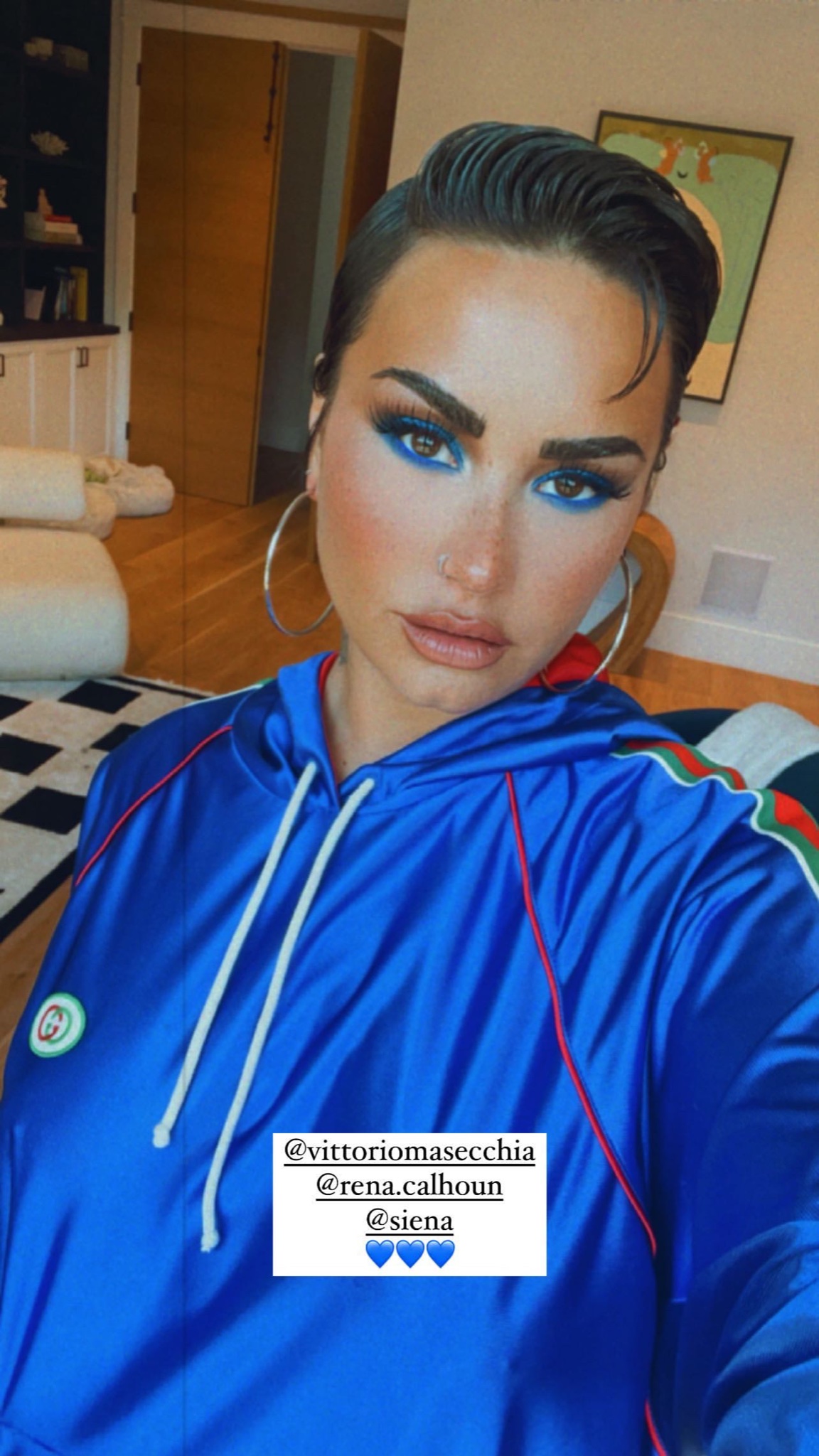 Demi Lovato Wears Gucci @ Instagram Story August 28, 2021