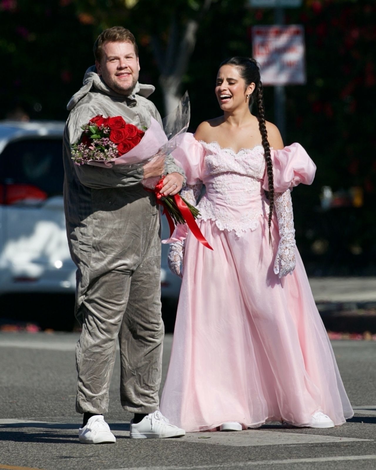 Camila Cabello – Perform Cinderella themed Crosswalk Concert for James Corden the Late Show in West Hollywood 08/27/2021