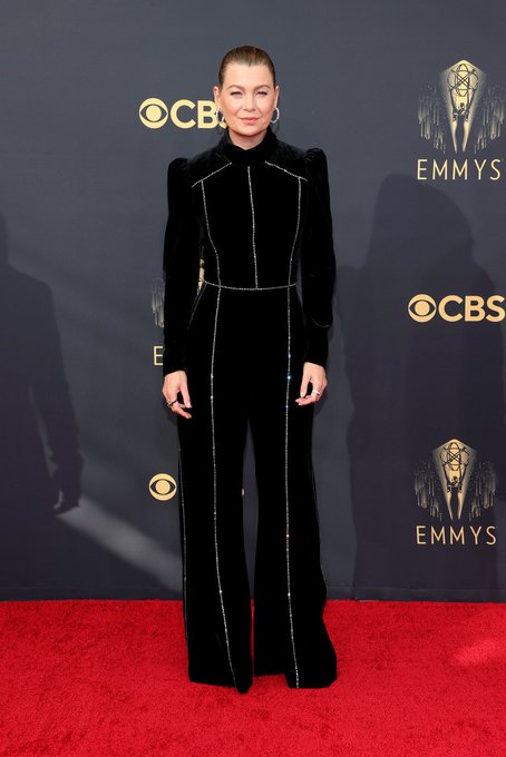 Ellen Pompeo Wore Elie Saab  @ 2021 Primetime Emmy Awards