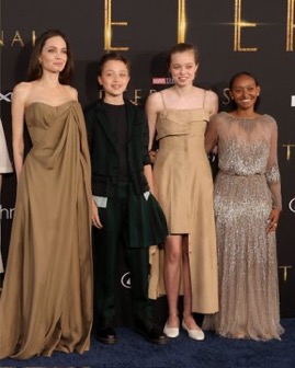 Angelina Jolie's Daughter Zahara Wore Her 2014 Oscars Dress to the  “Eternals” Premiere — See Photos