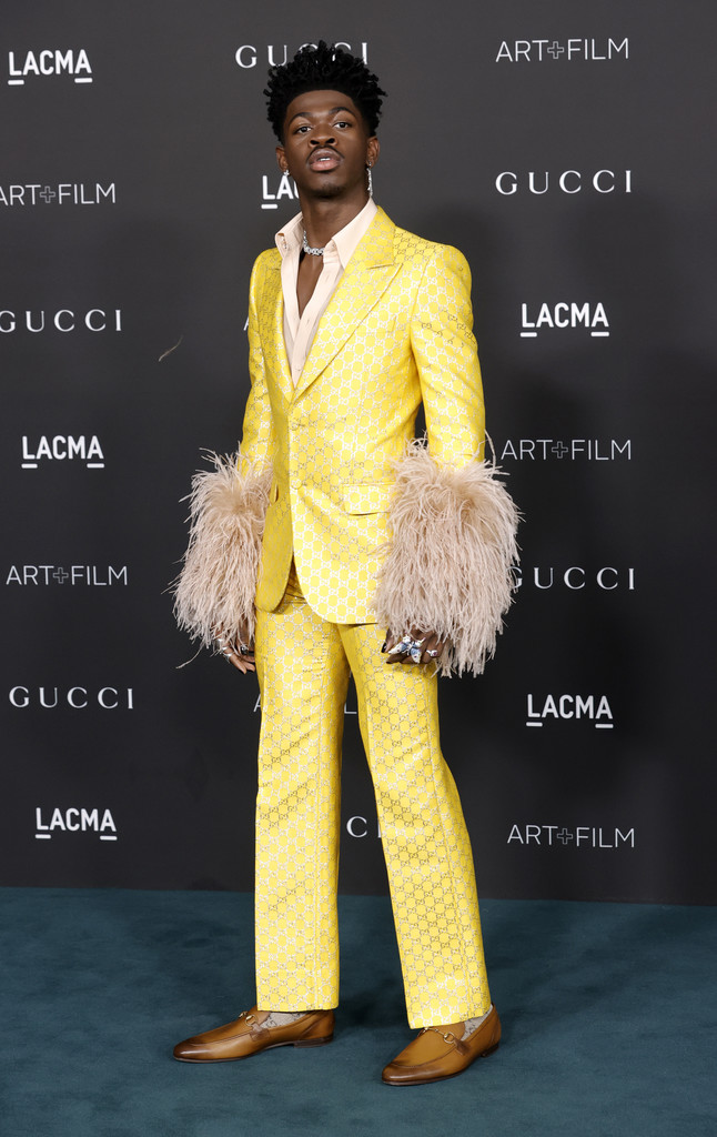 Lil Nas X Wore  Gucci  @ 2021  LACMA Art & Film Gala’ In Los Angeles