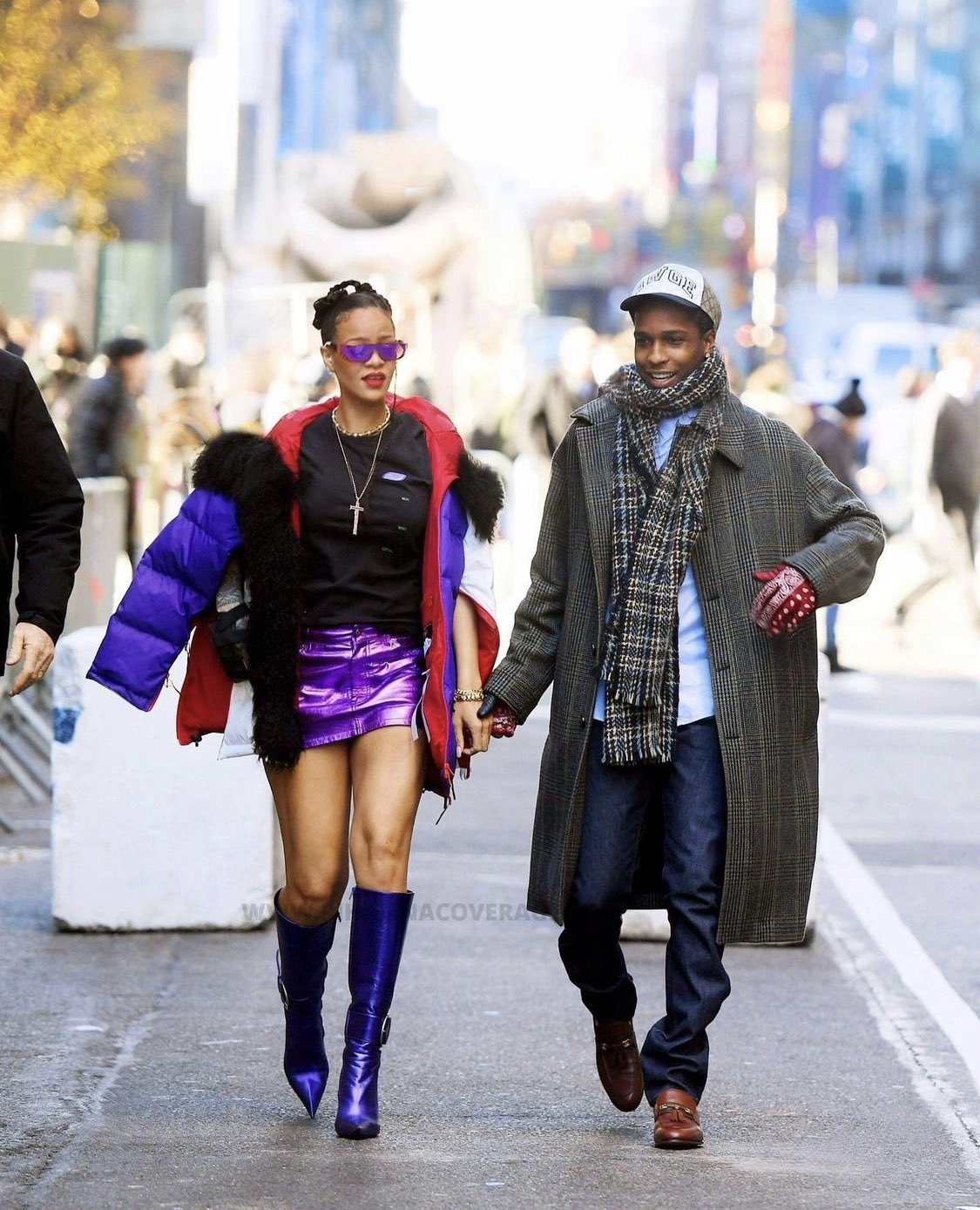 Rihanna wears  Saint Laurent Jacket  Out In New York