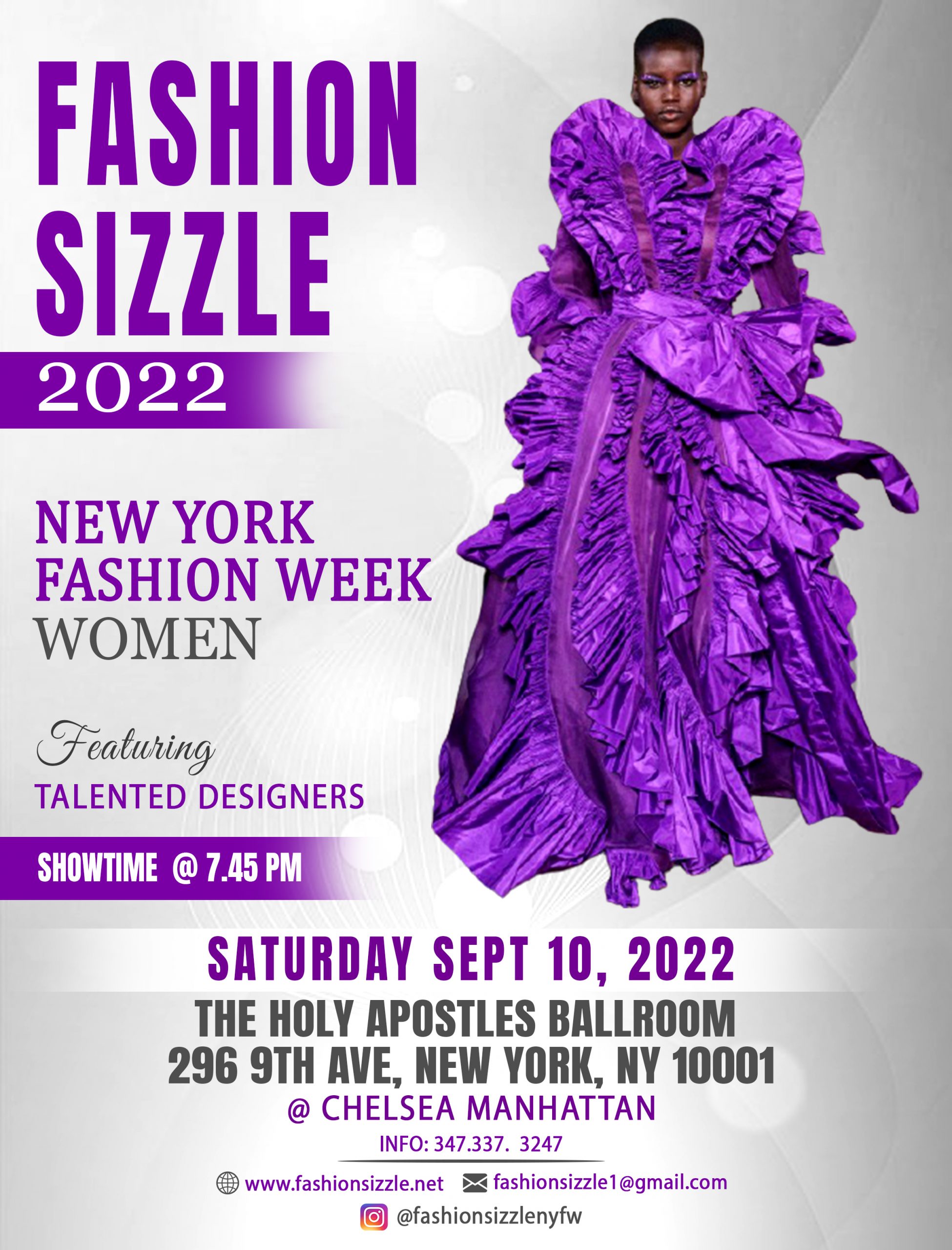 Fashion Sizzle Will Showcase @ New York Fashion Week September 2022