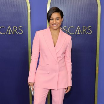 ariana-debose-wore-pink-boss-suit-2022-oscars-nominees-luncheon-in-los-angeles