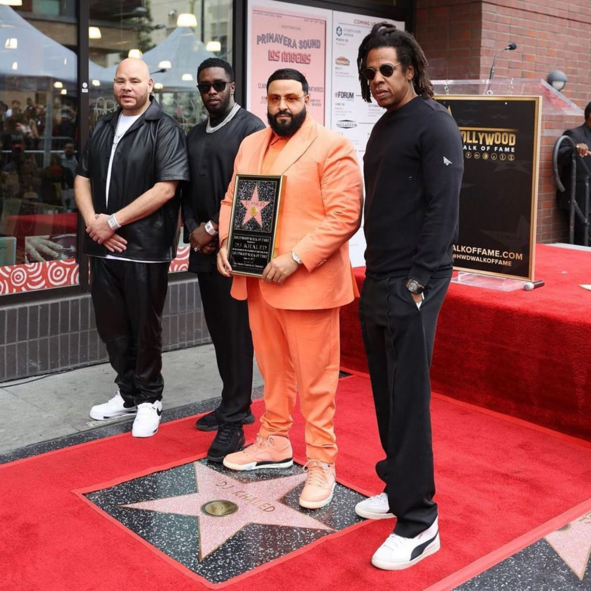DJ Khaled Receives His Star on the Hollywood Walk of Fame In  Dolce & Gabbana Suit, Patek Philippe Watch, and Orange We the Best x Jordan Sneakers