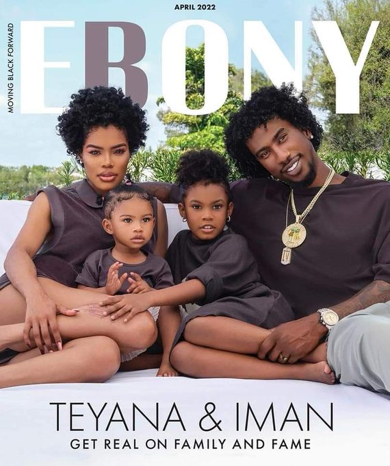 Teyana Taylor, Iman Shumpert and their kids grace the cover of Ebony Magazine