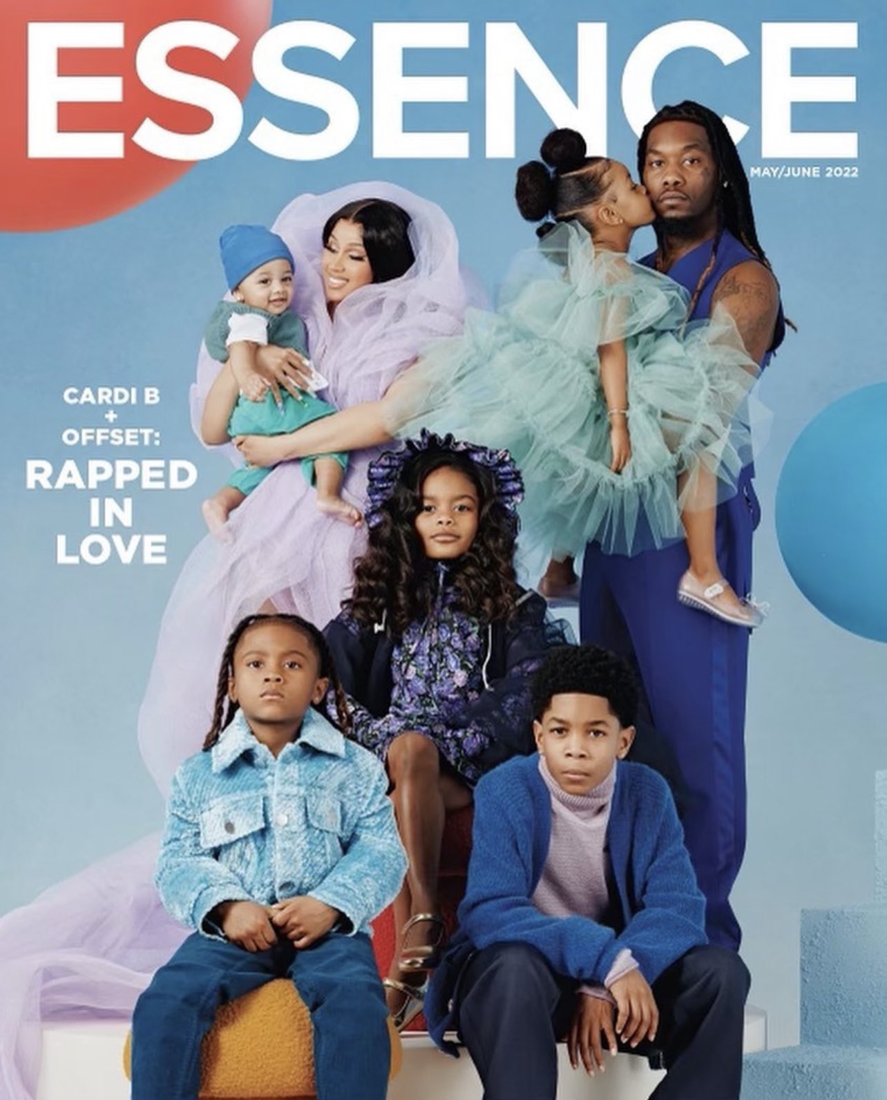 Cardi B And Offset With Children Covers  ‘ESSENCE’ Magazine
