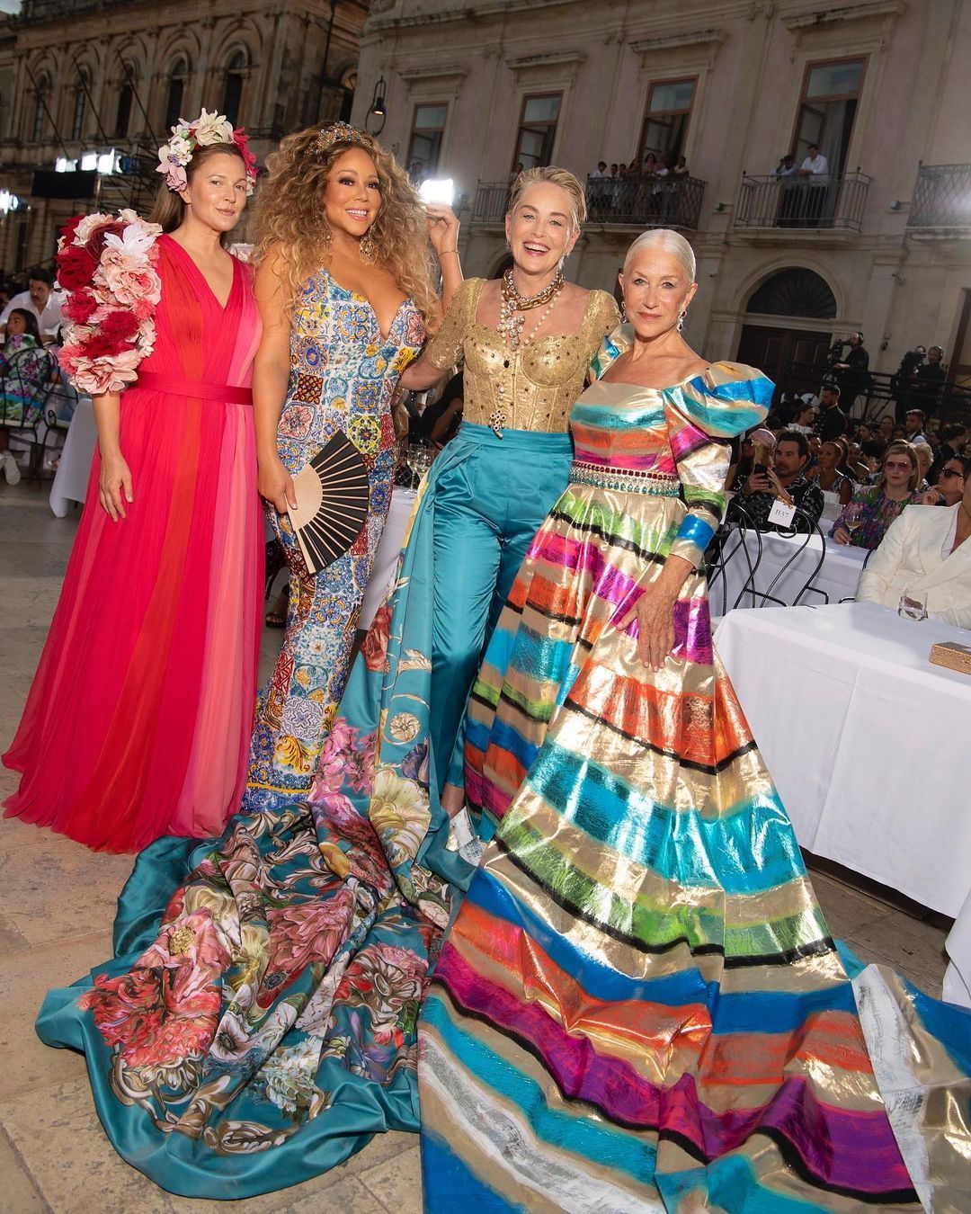 Helen Mirren, Ellen Pompeo , Sharon Stone , Heidi Klum & More @ Dolce & Gabbana Alta Moda 2022
