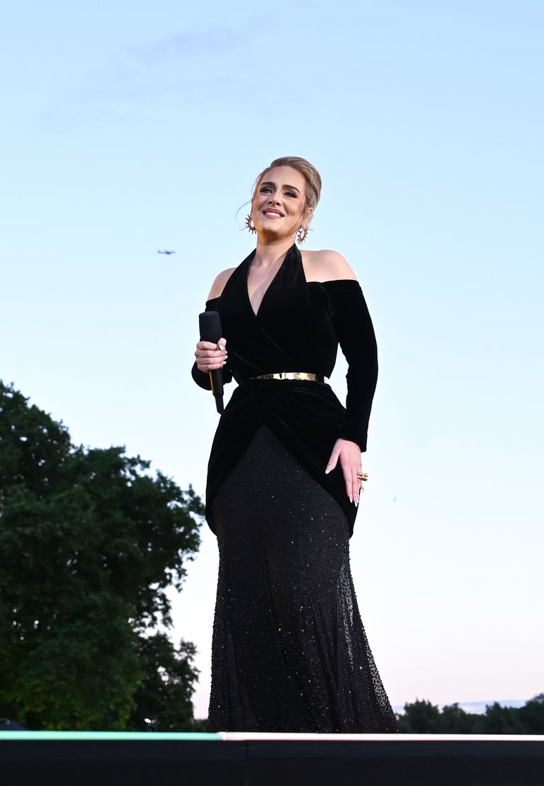 Adele Wore Schiaparelli Haute Couture   Performing At BST Hyde Park