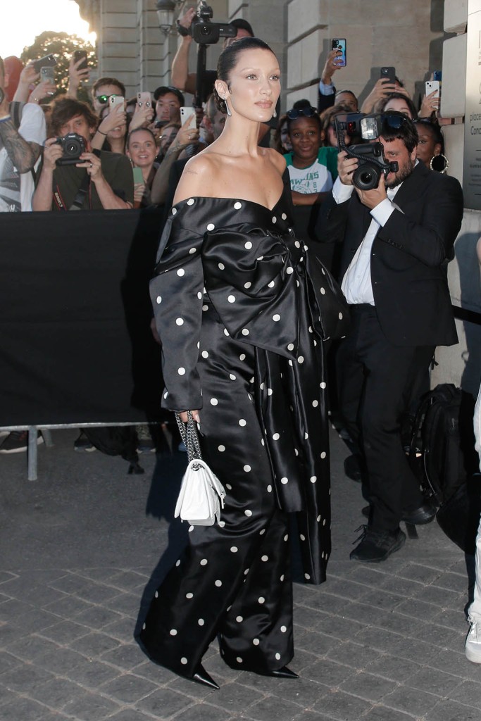 Bella Hadid at a Balenciaga Dinner during Paris Fashion Week 2022