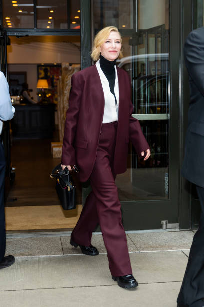 Cate Blanchett  wore The Row Suit Out  in New York City