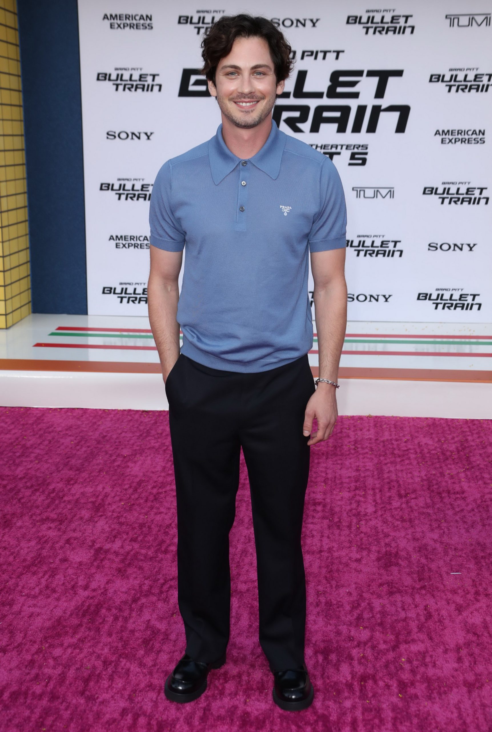 Logan Lerman wore Prada @ “Bullet Train” Los Angeles premiere
