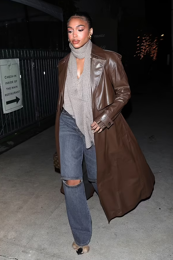 Lori Harvey Steps Out in Leggings & Fierce Louis Vuitton Boots That Are  Inspired by a Biker Jacket