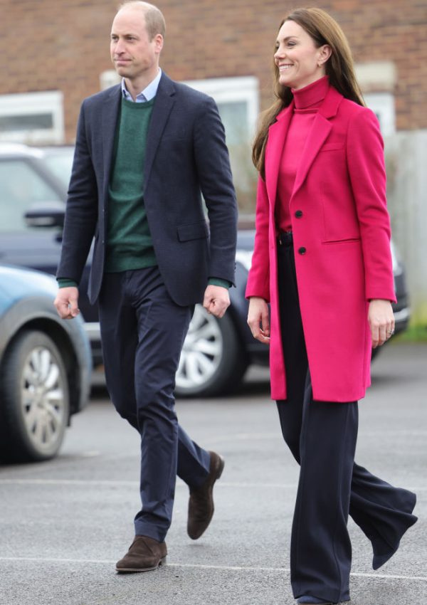 Kate Middleton  wore  Fuchsia Pink  Coat @ Windsor Foodshare