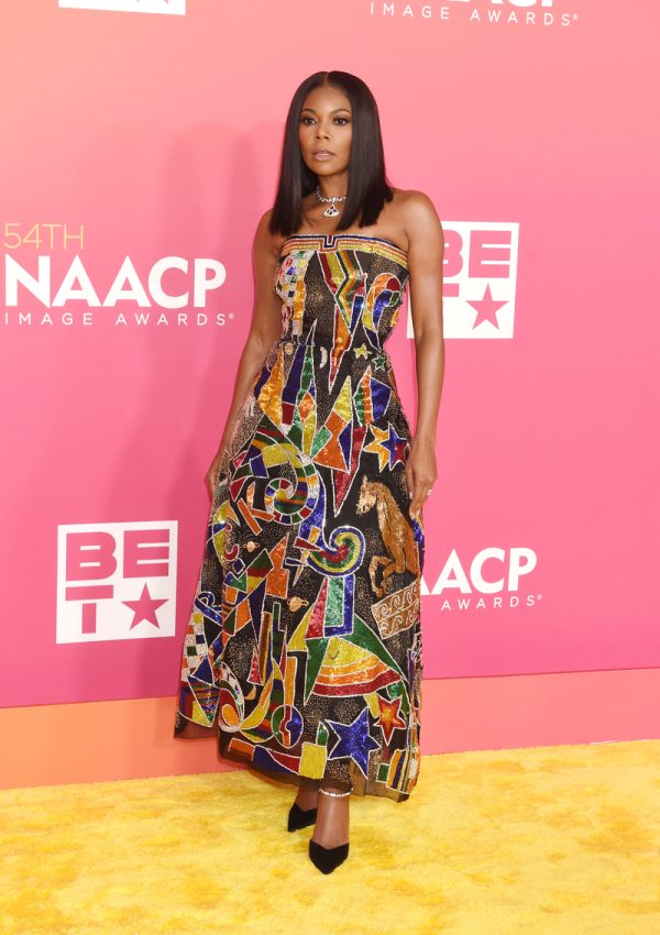 Gabrielle Union wore  Vintage Versace  @ NAACP Image Awards 2023