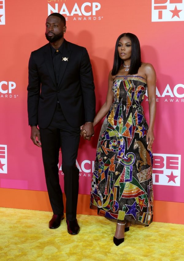 Dwyane Wade & Gabrielle Union Accept  @ NAACP Image Awards 2023