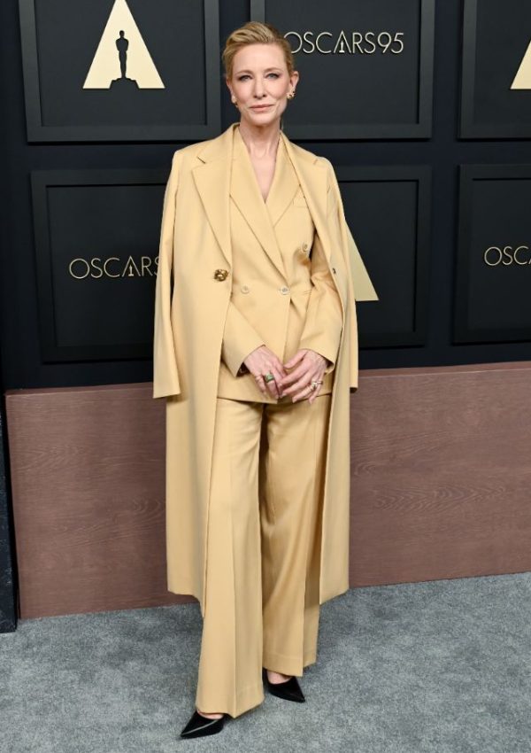 Cate Blanchett wore Lanvin suit @ Oscars Nominees Luncheon 2023