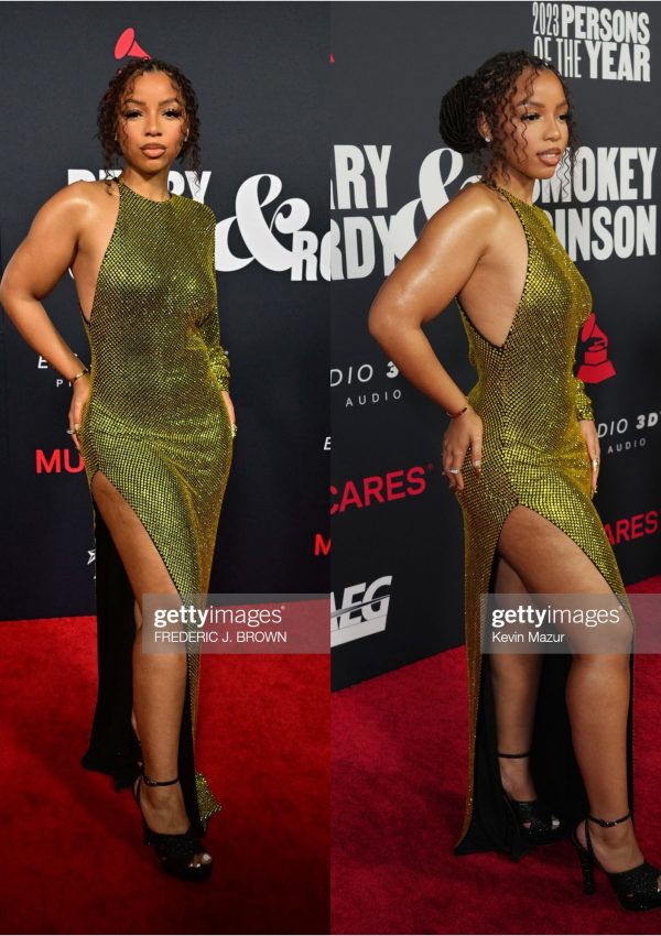CHLOE BAILEY wears  ALEXANDRE VAUTHIER  @ 2023 MusiCares Persons Of The Year