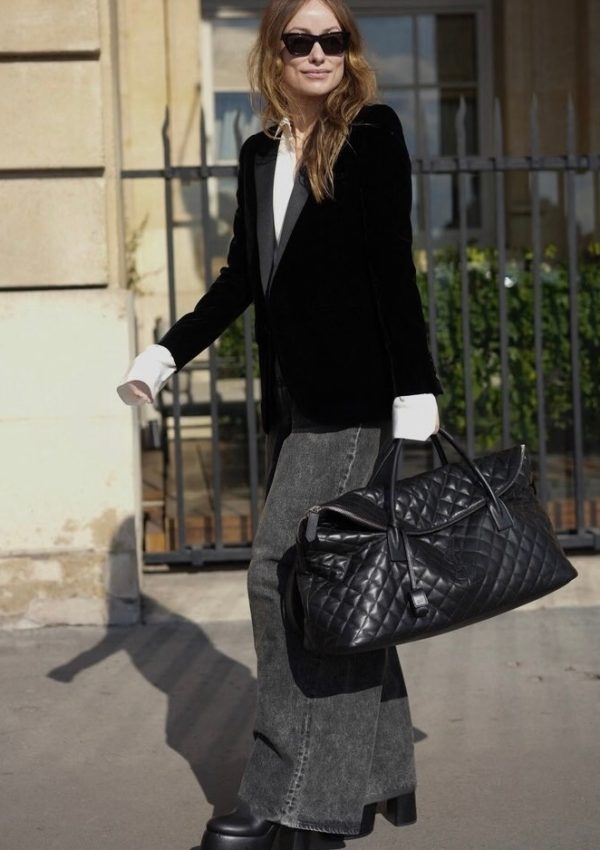 Olivia Wilde  wore  Saint Laurent  Out In Paris February 28, 2023