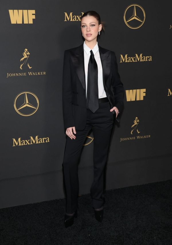 Nicola Peltz  wore Tom Ford Suit @ Wif (Women in Film) Oscar Party  2023
