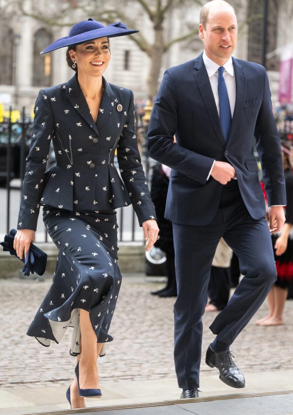 Kate Middleton wears Floral Erdem Skirt Suit @ Commonwealth Day Service