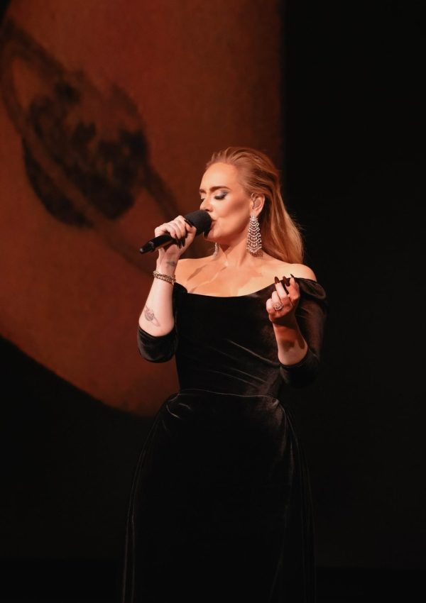 Adele  In Black Dress @ Weekends with Adele Concert March 24, 2023