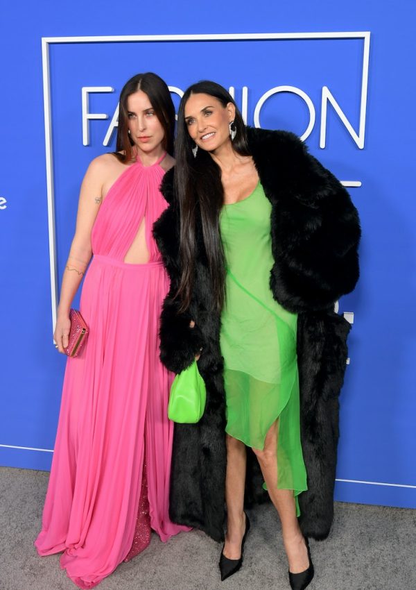 Scout LaRue Willis & Demi Moore  In Colorful Dresses @ Fashion Trust U.S. Awards 2023