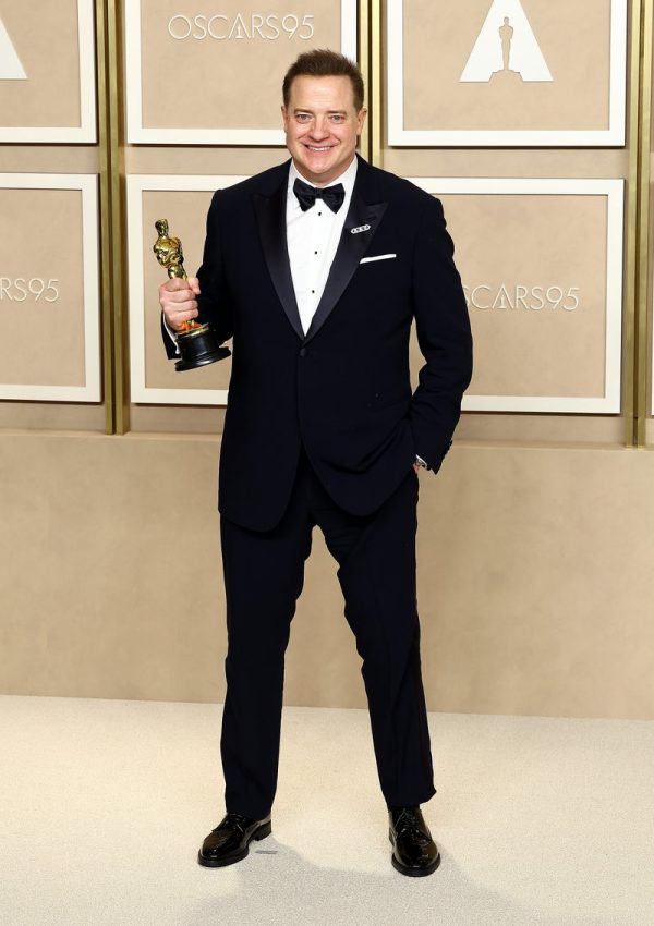Brendan Fraser In Giorgio Armani tuxedo @ Oscars 2023