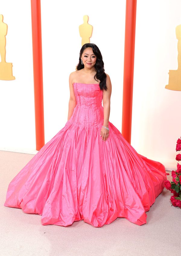 Stephanie Hsu wore Pink Valentino’ couture Gown @ Oscars 2023
