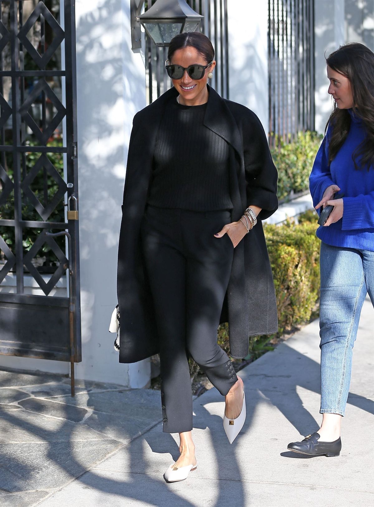 Meghan Markle in Max Mara Coat & Chanel Bag @ West Hollywood Int Womens Day  2023