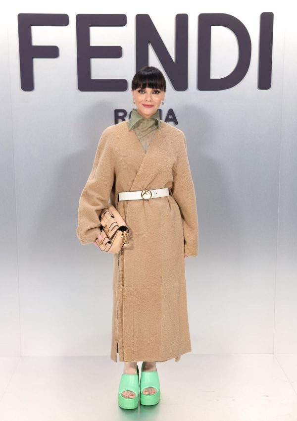 Christina Ricci Attends Fendi Fashion Show @ Milan Fashion Week 02/22/2023